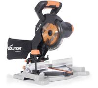 Evolution Scie à onglet multi-matériaux R185CMS-Li sans fil 185 mm, biseau 45°, lame TCT, 3 ans