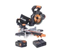 Scie À Onglet Glissante Évolution EXT 18V 1 X 4,0Ah Li-ion 185 X 20Mm R185SMS-Li