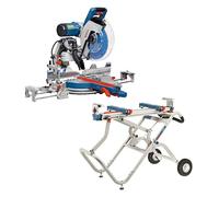 Scie à onglet radiale BOSCH 0615990EH4 - GCM 12 GDL Professional + Support de travail GTA 2500 W Professional