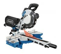 Scheppach Scie à onglets HM216 | Lame de scie Ø 216mm | Puissance 2000W | Laser & LED | Table tournante avec serrage rapide | 2 lames de scie incl. | butées d'angle, rallonges latérales