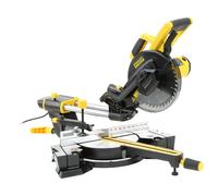 Stanley FATMAX Scie À Onglet Radiale Télescopique Filaire 1500W 216Mm Moteur Puissant 5000 trs/mn Guide Coulissant Poignée Horizontale Pour un Meilleur Confort Échelle Graduée FME721-QS