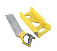 Scie À Onglets Et Boîte - Kit Complet | Outil De Coupe Manuel D'angle À 45°, Idéal Pour Le Bois, Les Moulures, Les Plinthes, La Menuiserie, L'artisanat, L'atelier À Domicile, Portable, Précis, Sûr, Du