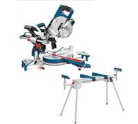 Scie à onglets radiale Ø216 BOSCH 0601B19100 - GCM 8 SJL Professional - 1600W + Piètement BOSCH GTA 2600