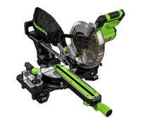 Scie à onglets sans fil Greenworks 24 V à moteur sans balais, 216 mm, 4 800 tr/min, inclinaison réglable jusqu'à 47°, SANS batterie 24 V ni chargeur MS24L00-01