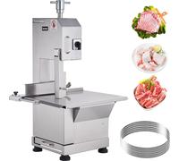 Scie à os à viande commerciale 2200 W 1000 kg/h Machine à couper les os Machine à couper les os à viande congelés 0-180 mm