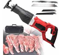 Scie à Os électrique Multifonction Durable Scie Boucher Professionnelle Portable Scie Sabre Couper Rapidement Os et Viande Congelée