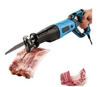 Scie à Os électrique Multifonction Durable Scie Boucher Professionnelle Portable Scie Sabre Couper Rapidement Os et Viande Congelée