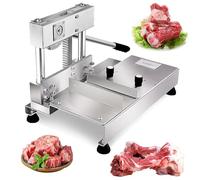 Scie à os en acier inoxydable pour une coupe efficace des côtelettes de porc, trotteurs et côtes levées - Conception manuelle pour une boucherie précise et rapide