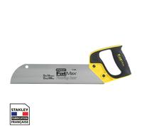 STANLEY 2-17-204 Gamme FATMAX Scie Panneaux - Fabriquée En France - Denture Universelle 13 Dents - Traitement HardPoint - Poignée Bi-Matière Pour Gaucher Et Droitier