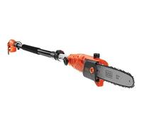 Scie à perche filaire BLACK+DECKER 800 W 25 cm de largeur de coupe avec tête pivotante et système d'huile Easy Fill PS7525-GB