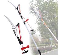 Scie à perche pour élagage, Scie à perche télescopique en aluminium, plusieurs tailles (3-6 m/9,8-19,6 pi)(5m/16.4ft,5m/16.4ft)