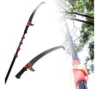 Scie à perche télescopique - Scie à main pliable pour élagage des branches et des feuilles, sécateur d'arbre à haute altitude, design manuel pour une coupe efficace
