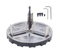 Scie à Perforer Réglable, Ouvre - Trous Rond pour Bois et Plastique, Diamètre Ajustable 45-130mm - Lames Triple Dentée, Propre, Usage Polyvalent en Plomberie et Menuiseri