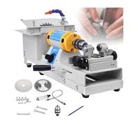 Scie à Pierre pour pierres de coupe de bijoux, Mini scie de Table Grinder polisseuse 0-10000RPM avec arbre Flexible, outils de bijoux de banc pierres précieuses scie la coupe