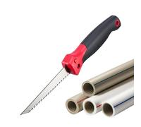 Scie à Placoplâtre Pliante | Lame 15 cm pour Bois Placage & Cloisons Sèches | Couteau à Cloisons pour Travail du Bois PVC Métal | Outil de Taille Jardin avec Lame Découpante