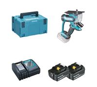 Scie à plaque de plâtre DSD180ZJ + 2 batterie BL1850B 18V 5 Ah + 1 chargeur rapide DC18RC MAKITA