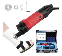 Scie à plâtre électrique médicale, coupe-plâtre, scie à 3 lames, vitesse réglable de 13 000 tr/min, outil de chirurgie orthopédique pour le sport et la médecine sportive(Red)
