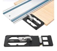 Scie à rail carrée avec support de bord, angle droit de 90°, compatible avec rail de guidage Festool et Makita, coupe facile
