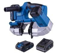 Scie à ruban à métaux sans fil SCHEPPACH - C-MBS635-X - 20V IXES - Batterie 2Ah + chargeur 2.4A
