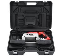 Scie à ruban avec support et mallette de transport en acier, puissance 1100 W, capacité 12,7 x 12,7 cm, lumière de travail LED, vitesse réglable pour bois, métal, plastique