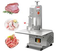 Scie à Ruban électrique Pour Os, Scie à Os électrique 750 W Avec 6 Lames De Scie, épaisseur De Coupe De 0 à 13 Cm, Machine De Découpe Commerciale Pour Le Traitement Du Poulet, Du Poisson, Du Bœuf