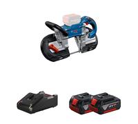 Scie à ruban GCB 18V-127 + 2 batteries GBA 18V 4 Ah + 1 chargeur rapide GAL 18V-40 BOSCH