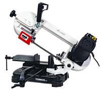 Scie à ruban portable à métaux 0-60° capacité de coupe ronde 125 mm 0,4 kW 230V vitesses variables 30-80 m/min Torros SC125V