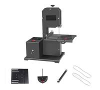 Scie à Ruban Professionnelle De Table, Table En Métal Inclinable De 0 à 45 ° Pour Coupes Courbes/droites, Pour Petits Ateliers, Coupes De Bois Dur, De Bois Tendre, De Mousse Acrylique Combo-2