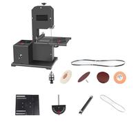 Scie à Ruban Professionnelle De Table, Table En Métal Inclinable De 0 à 45 ° Pour Coupes Courbes/droites, Pour Petits Ateliers, Coupes De Bois Dur, De Bois Tendre, De Mousse Acrylique Combo-3