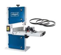 Scie à Ruban Scheppach HBS30 350W Table Inclinable 45° + 3 Lames Bois Métal