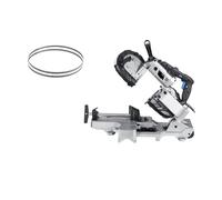 Scie à table portative, Scie À Ruban Multifonctionnelle Horizontale For Découpe D'acier Inoxydable Et D'aluminium, pour la fabrication de meubles de bricolage, le travail du bois(Black2)