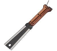Scie à tirer japonaise, petite scie à main pour coupe fine du bois, mini scie pliante de 14,7 cm, scie à bois à lame SK5 avec double bords de 13/14 TPI