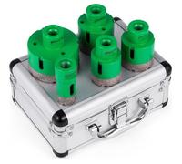 Scie à Trous pour Verre Carrelage - VEVOR - 5Pcs Foret à Diamant 25-40-45-50-68 mm