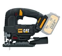 CAT Scie sauteuse pendulaire sans fil 18 V - Profondeur de coupe dans l'acier/bois 10 mm/120 mm - Vitesse à vide jusqu'à 3500 tr/min - Changement de lame sans outil avec lame de scie de 26 mm et