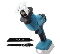 Scie alternative électrique sans fil avec 4 lames - Compatible avec batterie Makita 18 V - Pour bois et métal - Sans batterie ni chargeur