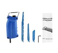 Scie alternative multifonction portable, accessoire de perceuse électrique pour le travail du bois, outil de tronçonnage compact avec 3 lames pour couper les branches, récolter les