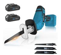 Scie alternative sans fil pour batterie Makita 18V, scie électrique miniature pour coupe bois/métal avec 3 lames et boîte à outils