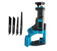 Scie Alternative Sans Fil Scie Électrique avec Batterie et Chargeur pour Coupe du Bois Métal avec 4 Lames Outil Électrique, 3000