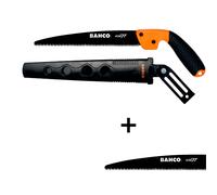 Scie arboricole 240mm manche bi-matière + étui + lame - BAHCO 4124-JT-H-BLADE