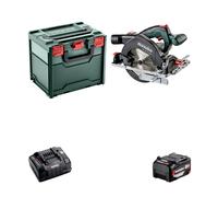 Scie circulaire Ø 165 mm 18V KS 18 LTX 57 + 1 batterie 18V 5.2 Ah + 1 chargeur rapide ASC 145 METABO
