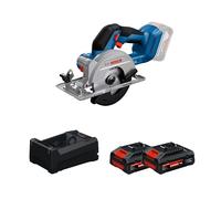 Scie circulaire Ø140 mm GKS 18V-51 + 2 Batteries EXPERT 4 Ah + 1 Chargeur GAL 12V/18V-80 BOSCH