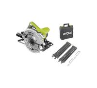 Scie circulaire 1600 W diam. 190 16 mm 66 mm a 90° avec laser et rails de guidage