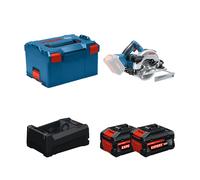 Scie circulaire Ø165 mm GKS 18V-57-2 + 2 Batteries EXPERT 5,5 Ah + 1 Chargeur GAL 12V/18V-80 BOSCH