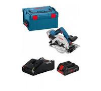 Scie circulaire 165 mm sans fil GKS 18V-57 G + coffret L-BOXX + Pack batterie ProCORE18V 4.0Ah avec chargeur GAL 18V-40 BOSCH