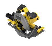 Stanley FATMAX Scie Circulaire 1650W 190mm 5500 trs/mn Levier d'Inclinaison pour Coupes Biaises Ajustement Rapide Lames 18 Dents avec Carbure de Tungstène Sans Malette de Rangement FME301-QS