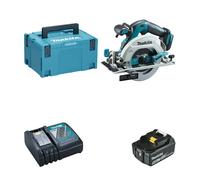 Scie circulaire 18V Ø165 mm DHS680ZJ + 1 batterie BL1850B 18V 5 Ah + 1 chargeur rapide DC18RC MAKITA