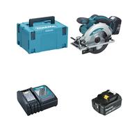 Scie circulaire 18V Ø165 mm DSS610ZJ + 1 batterie BL1850B 18V 5 Ah + 1 chargeur rapide DC18RC MAKITA