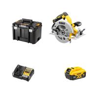 Scie circulaire 18V Ø184 mm DCS570NT-XJ + 1 batterie 18V 5 Ah + 1 chargeur DCB1104-QW DEWALT