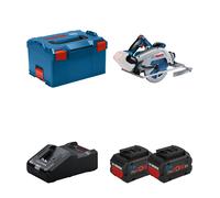 Scie circulaire Ø190 mm GKS 18V-68 GC + 2 batteries procore 18V 8 Ah + 1 chargeur GAL 18V-160 BOSCH