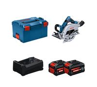 Scie circulaire Ø190 mm GKS 18V-70 L + 2 Batteries EXPERT 5,5 Ah + 1 Chargeur GAL 12V/18V-80 BOSCH